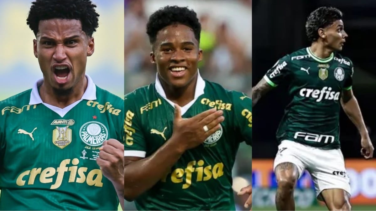 Murilo, Endrick e Richrd Rios foram escalados às respectivas Seleção na Data Fifa (Fotos: Reprodução/ Cesar Greco/ SEP/ Montagem)