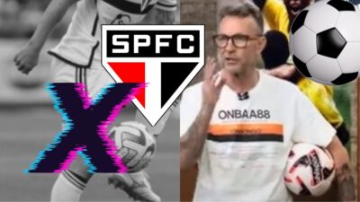 Neto crava saída antecipada do São Paulo na temporada (Fotos: Reprodução/ SPFC/ Band, YouTube/ Montagem)