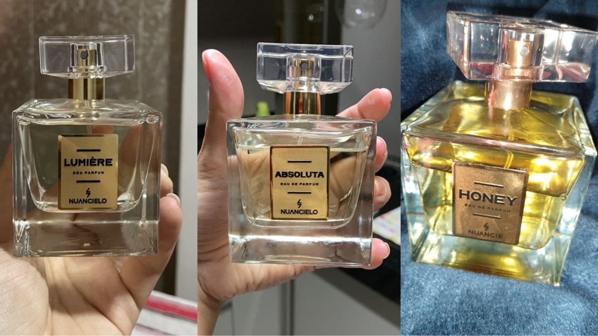 Marca Nuancielo tem 3 perfumes que são parecidos a importados e mais baratos: Lumière, Absoluta e Honey (Fotos: Reprodução/ Internet/ Montagem)