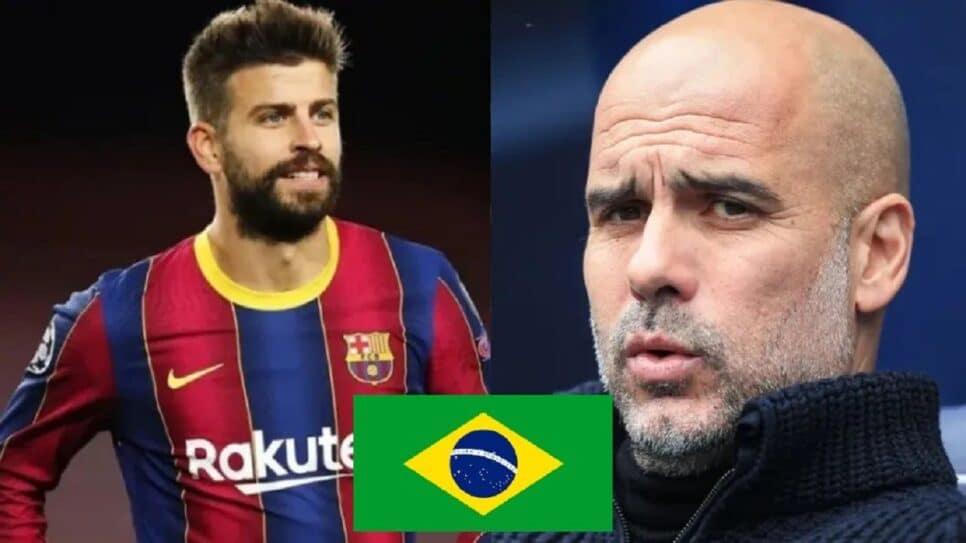 Piqué quer Guardiola na Seleção Brasileira (Foto: Reprodução/ Montagem)