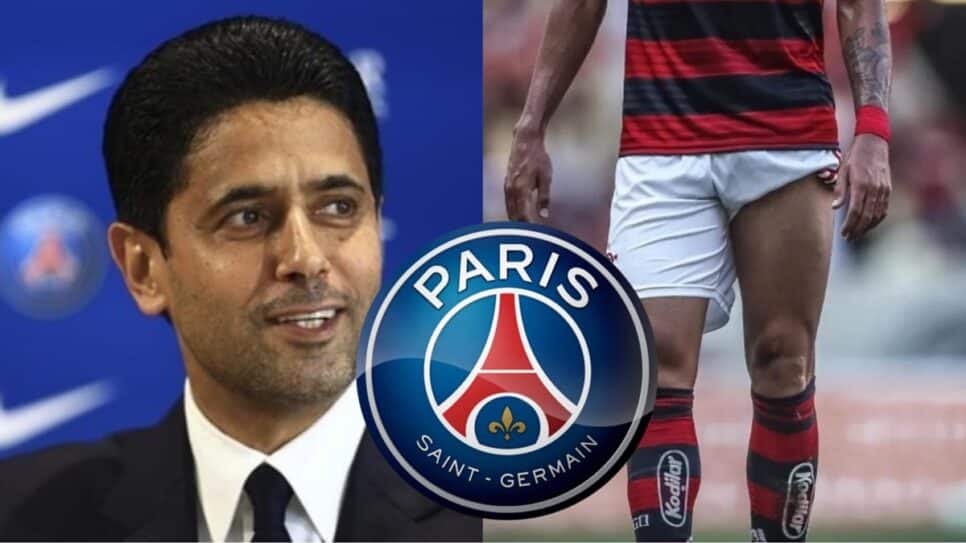 PSG quer assinar reforço com 'cria' espetacular do Flamengo; saiba quem (Fotos: Reprodução/ Getty Images/ CRF/ Montagem)