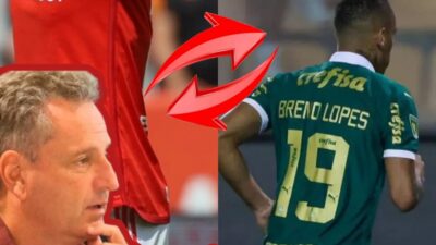 Imagem do post R$ 42 MILHÕES: Palmeiras DÁ RASTEIRA no Flamengo e prepara OFERTA a meia que inclui até Breno Lopes em troca