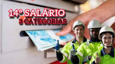 3 categorias de trabalhadores podem se beneficiar com o 14º salário em 2024 (Fotos: Reprodução/ Internet/ FreePik/ Montagem)