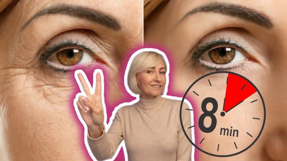 Receita caseira de 2 ingredientes e apenas 8 minutos para remover rugas de mulheres com mais de 60 anos (Fotos: Reprodução/ FreePik/ Montagem)