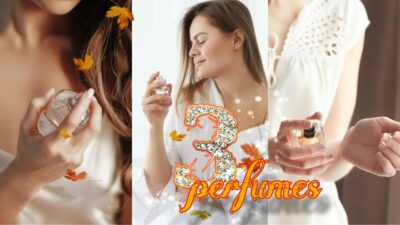 3 perfumes femininos ideias aos outono/ inverno 2024 (Fotos: Reprodução/ FreePik/ Montagem)