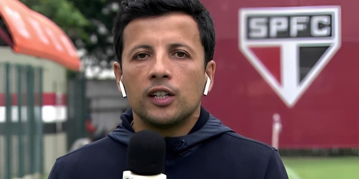 Jornalista André Hernan expõe situação no São Paulo (Imagem Reprodução Globo)