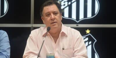 Marcelo Teixeira fala sobre dívidas do Santos (Imagem Reprodução Ivan Stori)