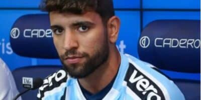 Pepê, jogador do Grêmio (Imagem Reprodução Lucas Uebel)