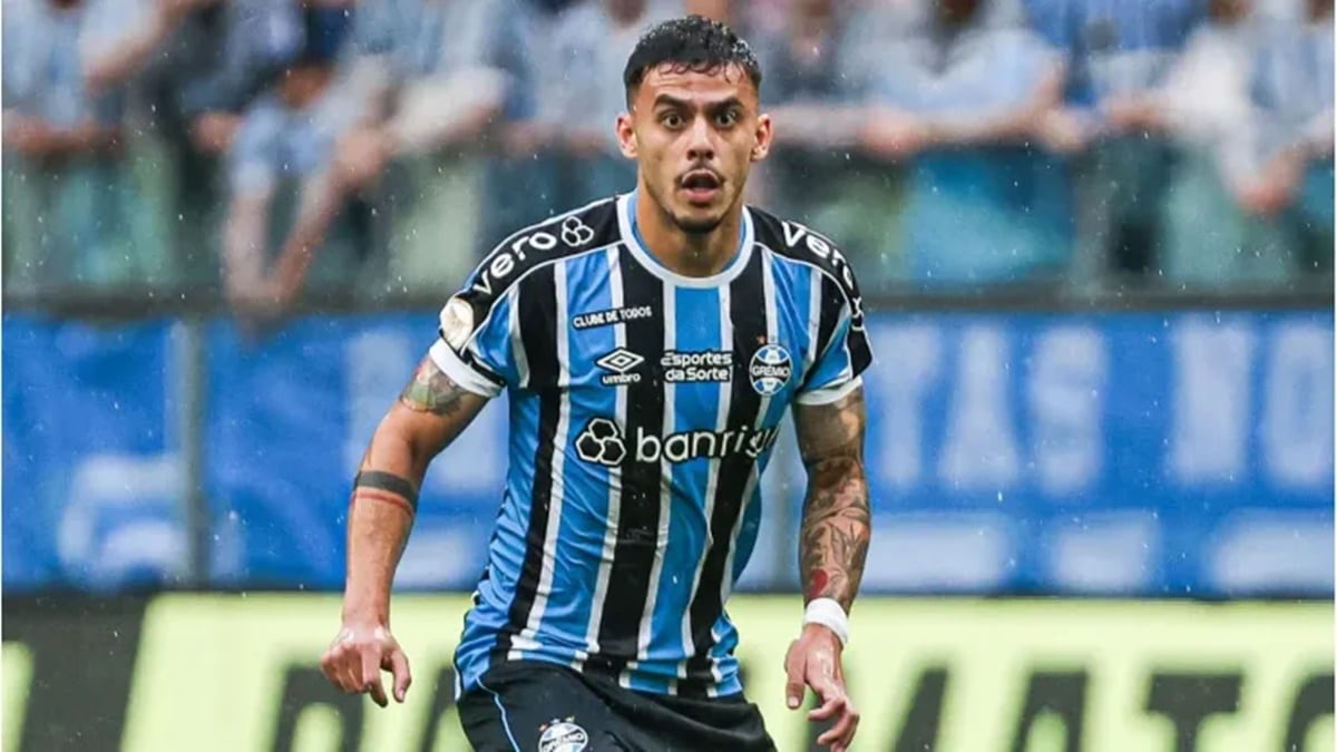 Felipe Carballo é uma das maiores contratações do Grêmio que não vingou (Foto: Reprodução/ Maxi Franzonni/ AGIF)