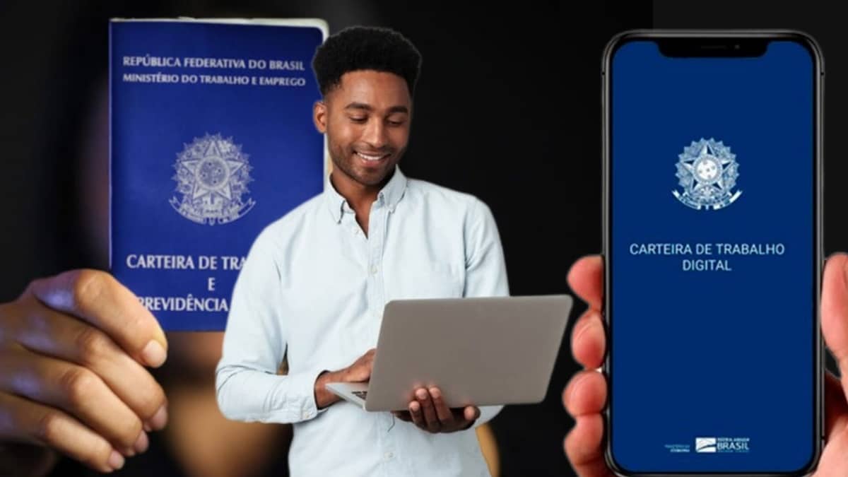 Aprenda a tirar e ter acesso a Carteira de Trabalho Digital (Fotos: Reprodução/ Internet/ FreePik/ Montagem)