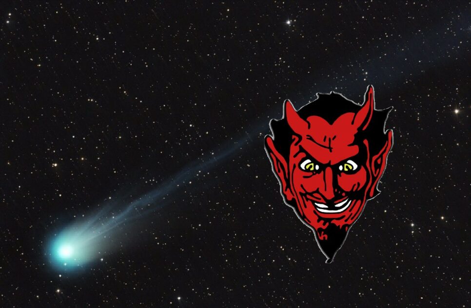 Brasil Cometa do Diabo (Foto: Wikimedia/ Colagem)