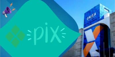 Comunicado da Caixa sobre o PIX (Foto: Reprodução / Canva / Gov / Montagem HoraDoBenefício)