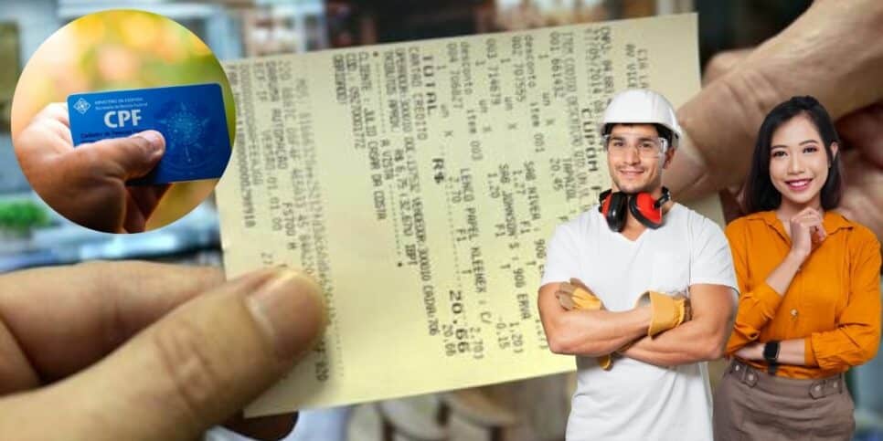 CPF na Nota Fiscal e trabalhadores (Foto: Reprodução / Canva)