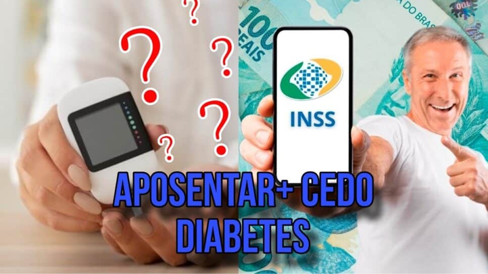 Saiba a verdade se é possível se aposentar mais cedo por ter diabetes (Fotos: Reprodução/ Internet/ Freepik/ Montagem)