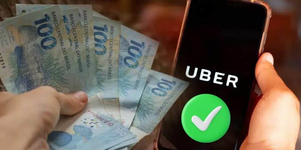 Dinheiro e aplicativo da Uber (Foto: Reprodução / Pronatec)