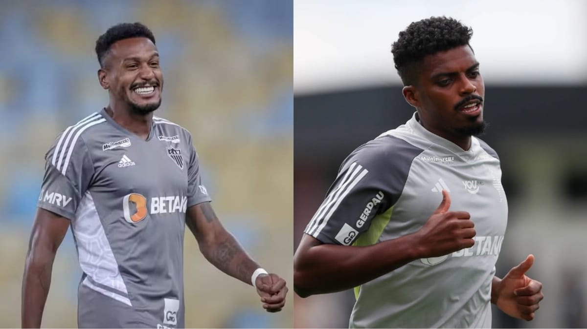 Edenilson e Jemerson jogam no Atletico-MG e devem ser reforços ao Grêmio (Fotos: Reprodução/ Pedro Souza)