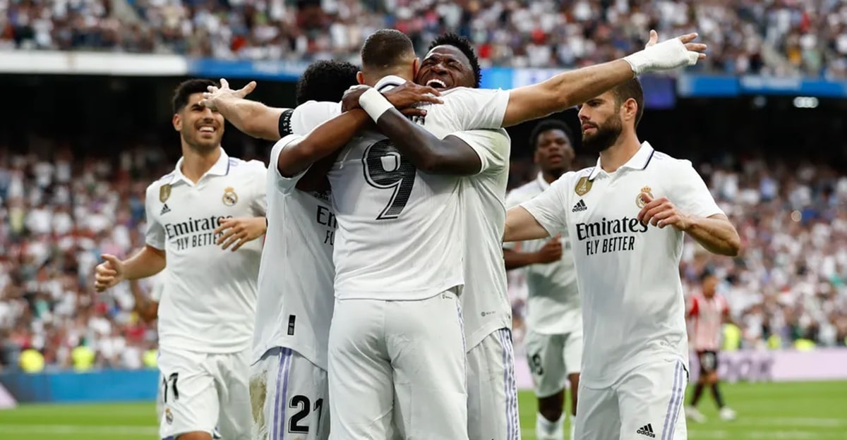 Elenco do Real Madrid, o clube mais caro do mundo valendo bilhões de euros (Foto: Reprodução/ Getty Images)