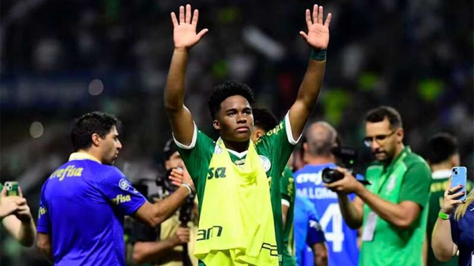 Endrick tem adeus confirmado no Palmeiras após vitória do Paulistão 2024 (Foto: Reprodução/ Marcos Ribolli)