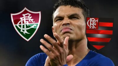 Imagem do post DISPUTA ACIRRADA (26/04): Fluminense corre risco de RASTEIRA do Flamengo pela contratação de Thiago Silva