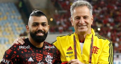 Imagem do post Landim coloca as cartas na mesa e CRAVA o que vai acontecer com Gabigol no Flamengo: “Pode ser que ele tenha”