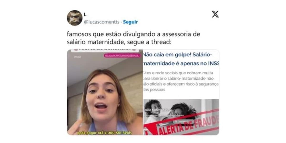 INSS emite alerta: Famosos no centro de controvérsia por divulgarem golpe do salário-maternidade nas redes sociais (Foto: Reprodução/Internet)