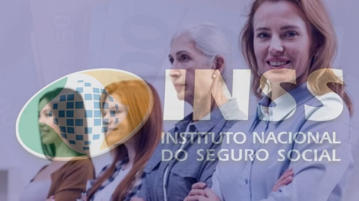 Idade mínima de mulheres é alterada para pedir aposentadoria no INSS (Fotos: Reprodução/ Internet/ Freepik/ Montagem)