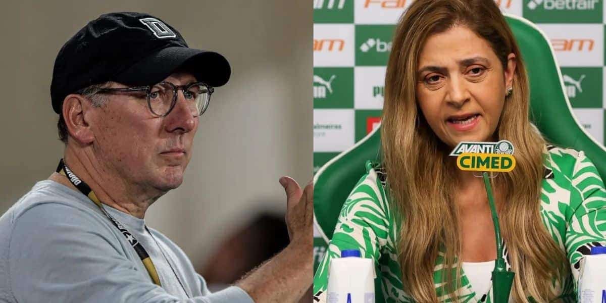 Rivalidade de Textor e Leila é exposta e gera climão maior no futebol (Foto: Reprodução/ Internet/ SEP/ Montagem TV Foco)