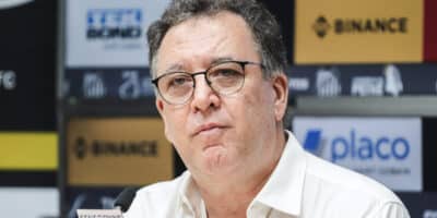 Marcelo Teixeira anuncia fim de transfer ban do Santos (Foto: Lance!)