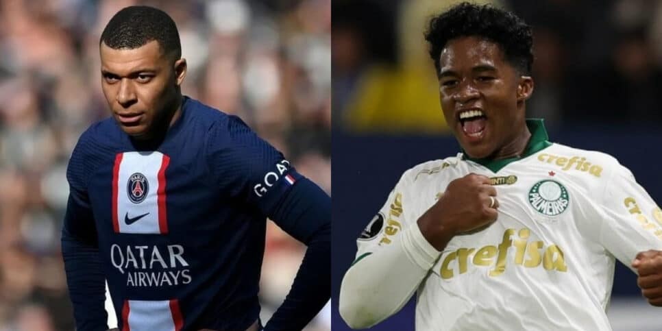 Mbappé pode atrapalhar caminho de Endrick no Real Madrid (Foto: Reprodução/Montagem HoraDoBenefício)