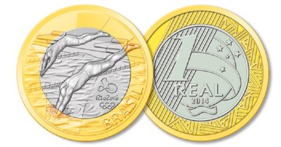 Jogos olímpicos Moedas comemorativas numismática Raras Colecionadores Valor Moedas de 1 Real das Olimpíadas 2016 (Foto: Divulgação)