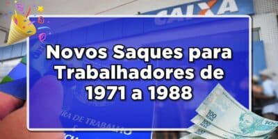 Imagem do post Brasileiros em festa: Caixa Econômica Federal está fazendo pagamento para quem trabalhou de 1971 a 1988