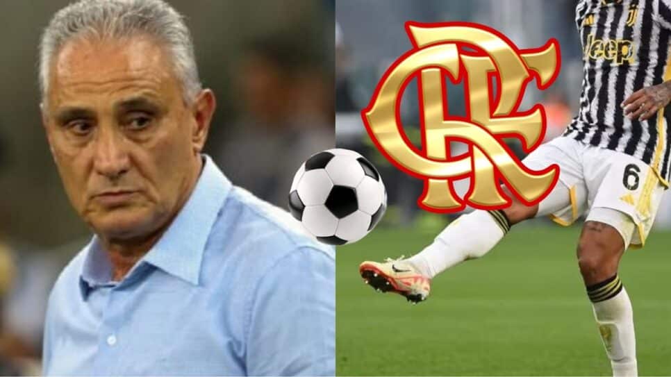 Tite pede reforço de lateral ao Flamengo e aponta nome de estrela (Foto: Reprodução/ CRF/ Getty Images/ Montagem)