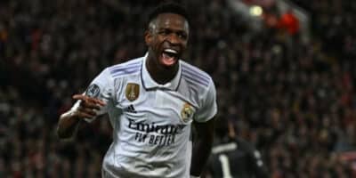 Bomba! Vinícius Júnior pode deixar o Real Madrid em breve (Foto Paul Ellis/AFP)