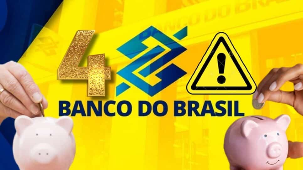 4 alertas do Banco do Brasil sobre poupanças (Fotos: Reprodução/ Divulgação/ Montagem)
