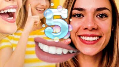 5 maneiras de clarear os dentes amarelados em casa (Fotos: Reprodução/ Freepik/ Montagem)