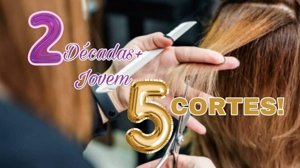 5 cortes de cabelo feminos que deixam senhoras 20 anos mais jovens (Fotos: Reprodução/ Freepik/ Montagem)