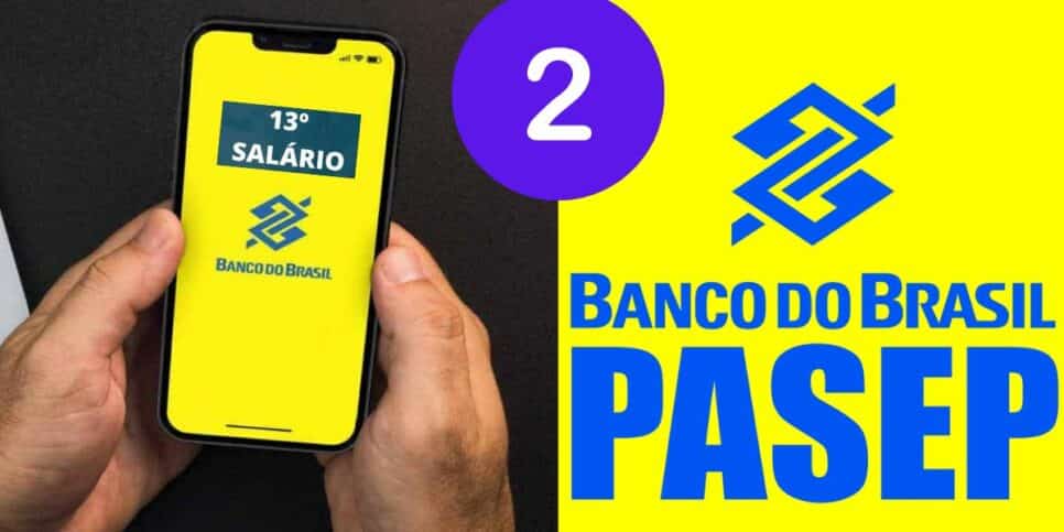 Aplicativo do Banco do Brasil, Antecipação do 13° salário e pagamento do PASEP (Foto: Reprodução / Seu crédito Digital / Canva / Montagem HoraDoBenefício)