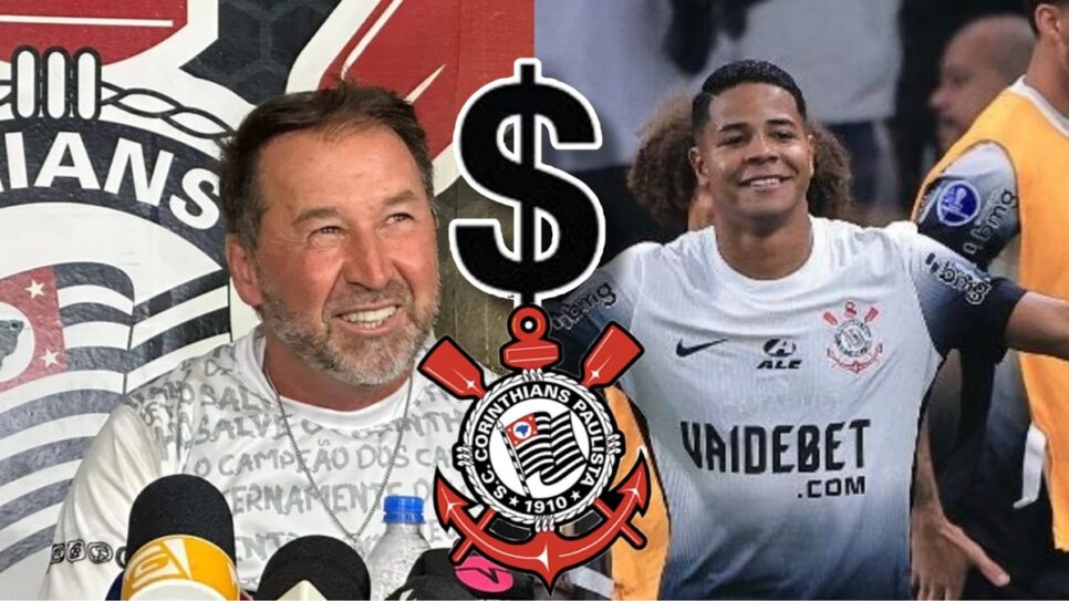 Augusto Melo deve receber proposta milionária por Wesley em breve (Fotos: Reprodução/ Ag. Corinthians/ Ettore Chiereguini/ AGIF/ Montagem)