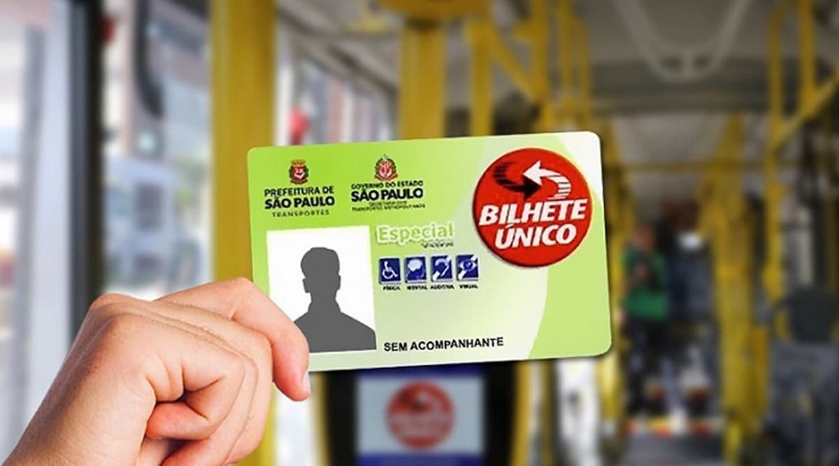 Bilhete Único Especial da Pessoa com Deficiência, da SPTrans, de São Paulo (Foto: Reprodução/ Divulgação)