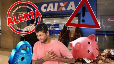 Caixa Alerta sobre contas poupança e segurança (Fotos: Reprodução/ Internet/ Montagem)