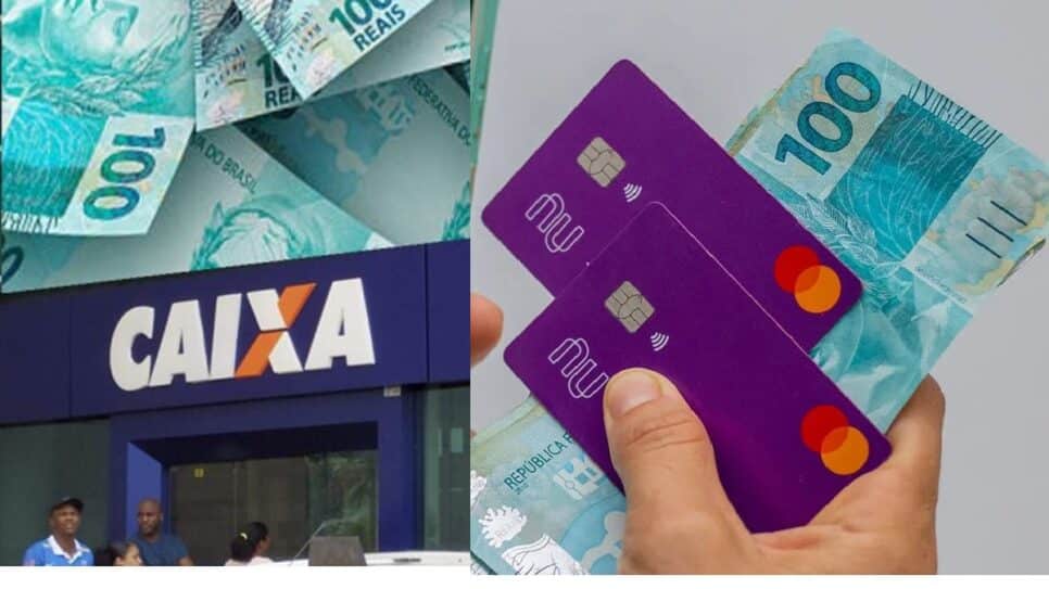 Investimento Bancos Saque Caixa e Nubank (Foto: Reprodução/ Colagem)