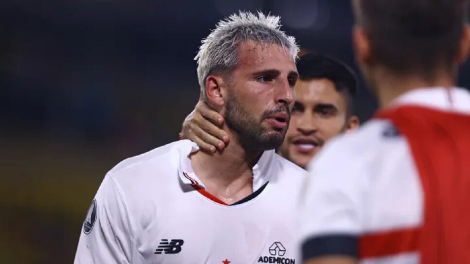 Jogos Jonathan Calleri do São Paulo sobre o Cobresal (Foto: Franklin Jacome/GettyImages)