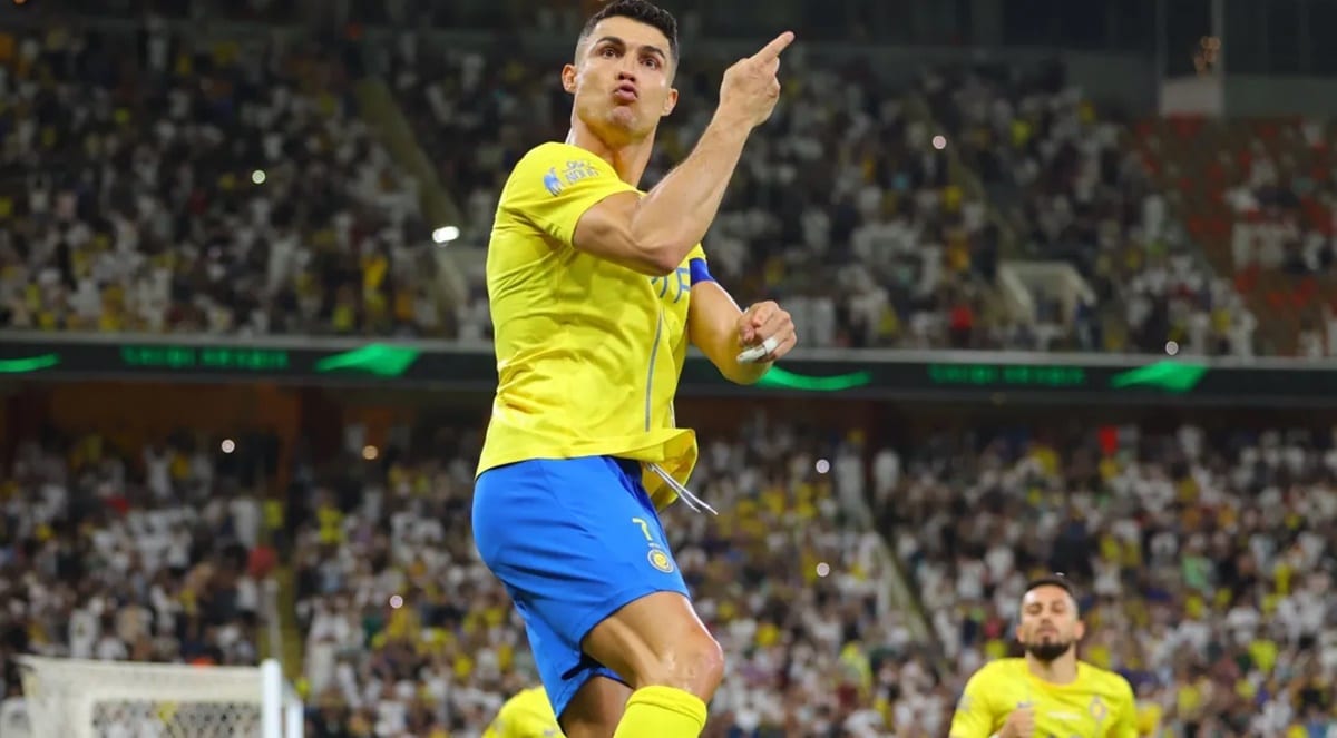 Cristiano Ronaldo é ponta-esqueda e craque do Al-Nassr (Foto: Reprodução/ Getty Images)