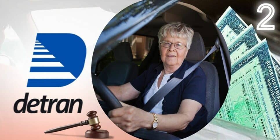 Detran, Idosa e CNH (Foto: Reprodução / Canva / MontagemHoraDoBenefício)