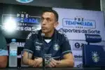 Jogador do Grêmio protesta contra jogos após chuvas no RS Foto: Reprodução