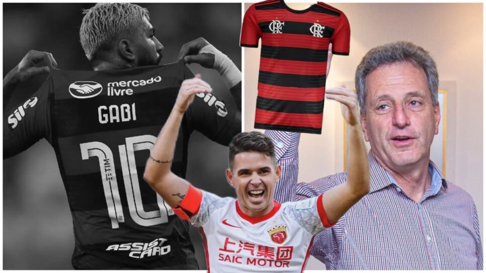 Gabigol perde a camisa 10 e Flamengo tem planos por Oscar, sono de Landim (Fotos: Reprodução/ CRF/ Getty Images/ Montagem)