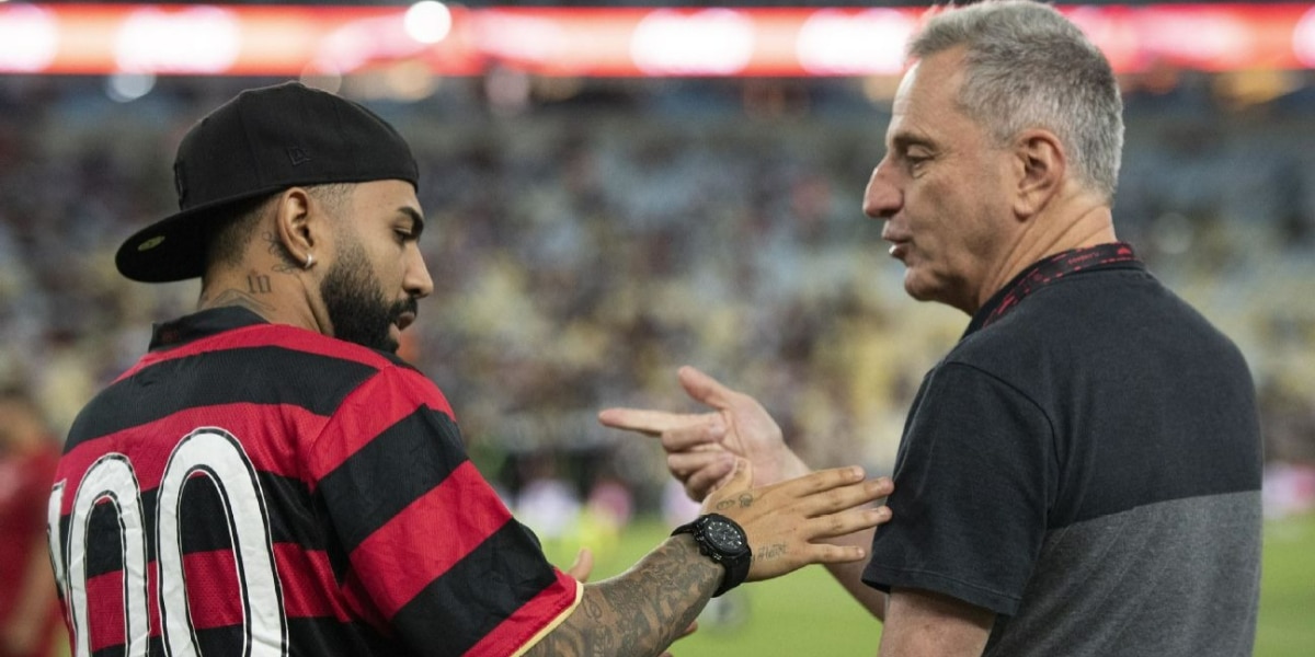 Irredutível! Landim não volta atrás e anuncia futuro final de Gabigol (Foto: Delmiro Junior/Photo Premium/Gazeta Press)