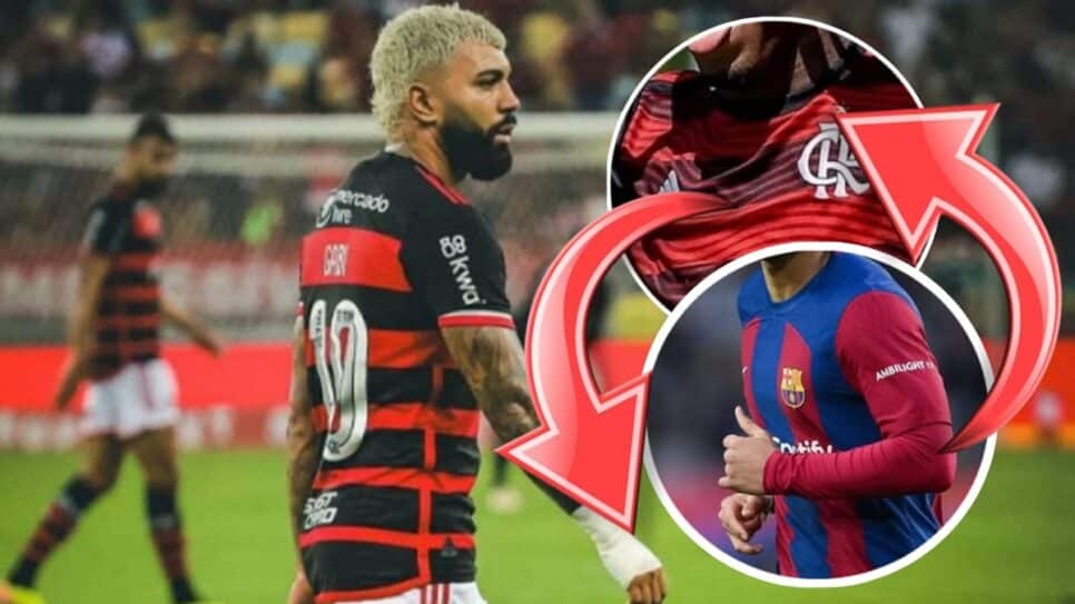 Gabigol pode ser substituído por essa troca por empréstimo (Fotos: Reprodução/ CRF/ Getty Images/ Montagem)