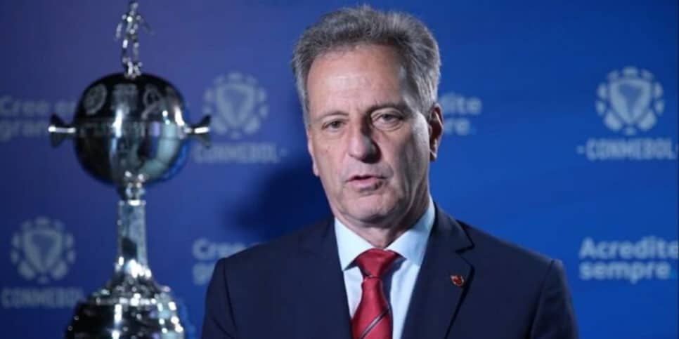 Landim age e se aproxima de substituto de Fabrício Bruno (Foto: Reprodução/Twitter Libertadores BR)