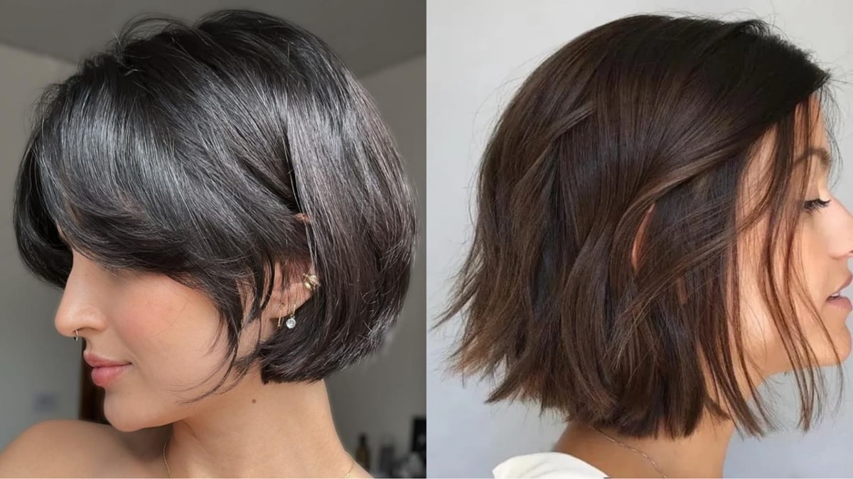 Long Bob e Look em Camadas aliviam o calor e são modernos (Fotos: Reprodução/ Internet/ Montagem)